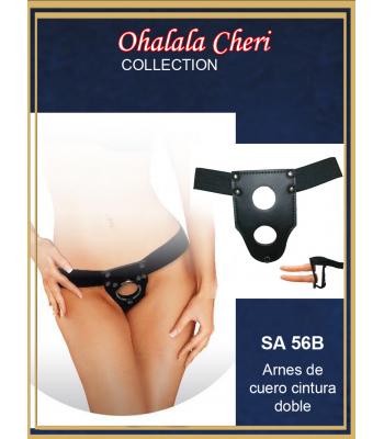 sa 56b - Arnes de cuero p/ cintura doble