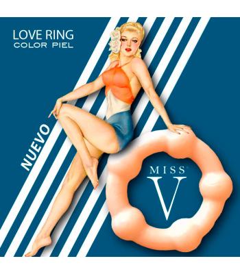 121 - Love Ring Piel - Anillo Constrictor con Perlas