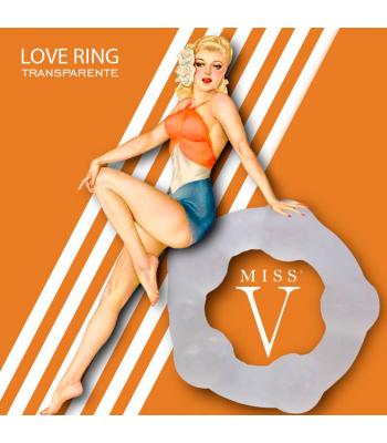 121 - Love Ring Transparente - Anillo Constrictor con Perlas