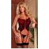 Art 4022 Corset con portaligas, tanga y medias 